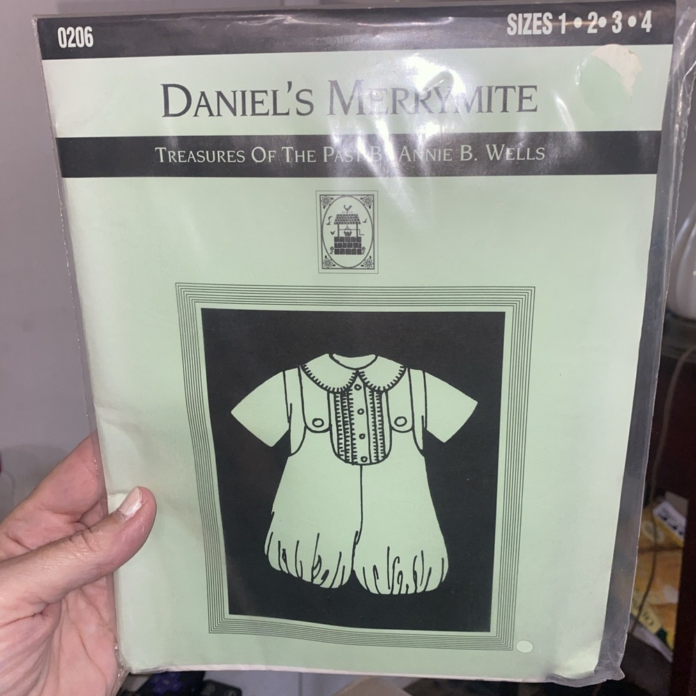 Vintage Daniel's Merrymite Romper Suit Shirt Sewing Pattern 0206 Uncut Sz 1-4